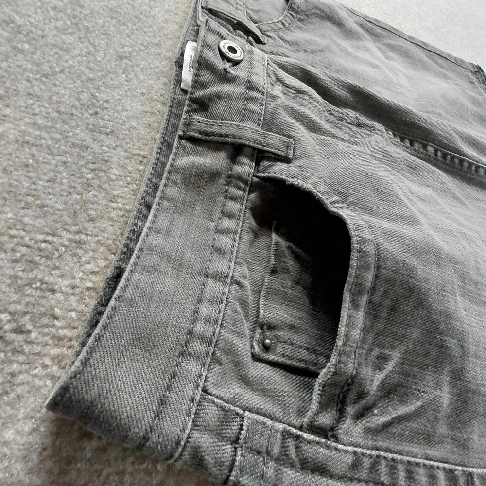 Ann Taylor LOFT Womens 10 Denim Gray Skirt Raw Hem Distressed Grunge Goth Witchy
